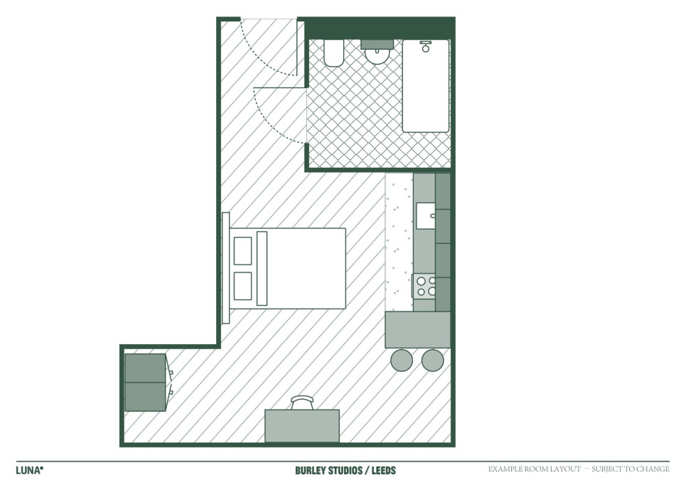 Burley Studios - Leeds - chambre - ImmoJeune