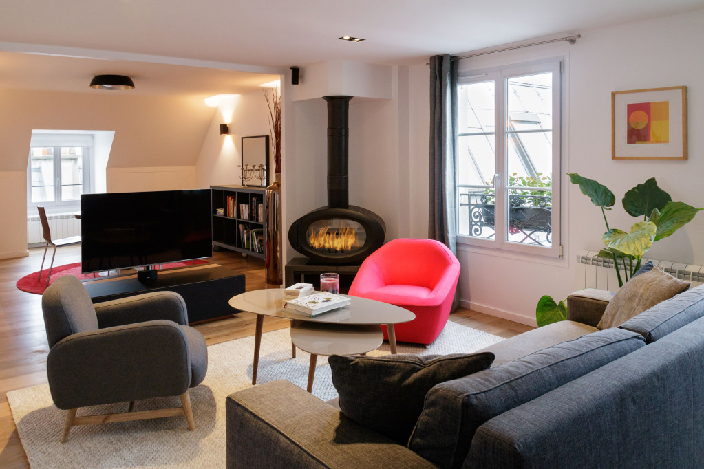 Loft 2 bedrooms heart of Paris Les Halles Le Marais