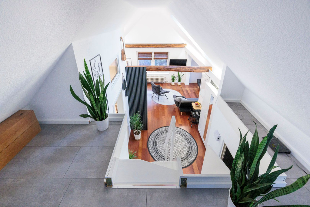 Elegant living oasis by the canal