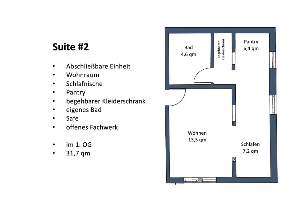 Suite #2 - exclusive business suite in a landmarked shared house (Bensheim Auerbach)