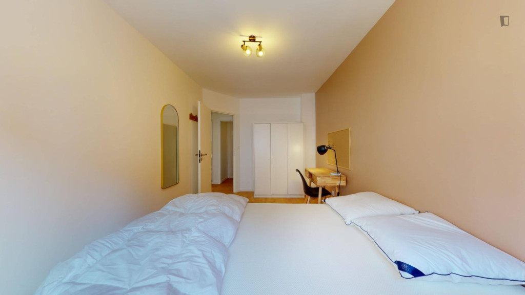 Cosy double bedroom near the Madeleine Caulier metro