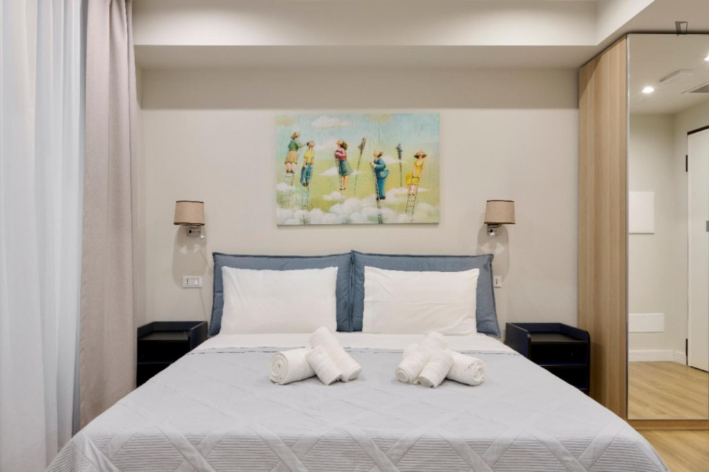 Cozy studio in Gianicolense - Rome - chambre - ImmoJeune