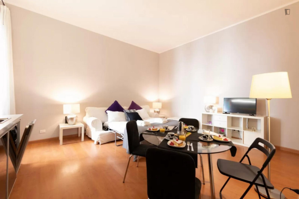 Lovely 1-bedroom apartment near Villa Borghese - Rome - chambre - ImmoJeune