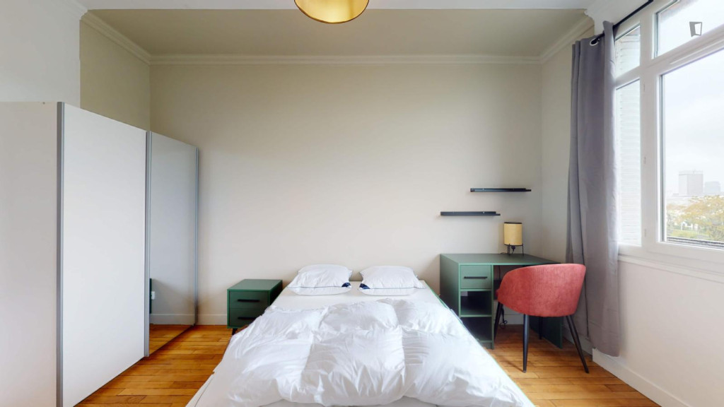 Brilliant double bedroom near Université Paris Nanterre 