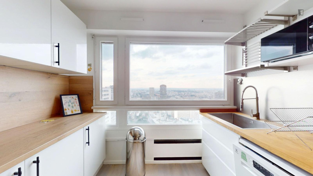 Brilliant double bedroom in the Place d'Italie district