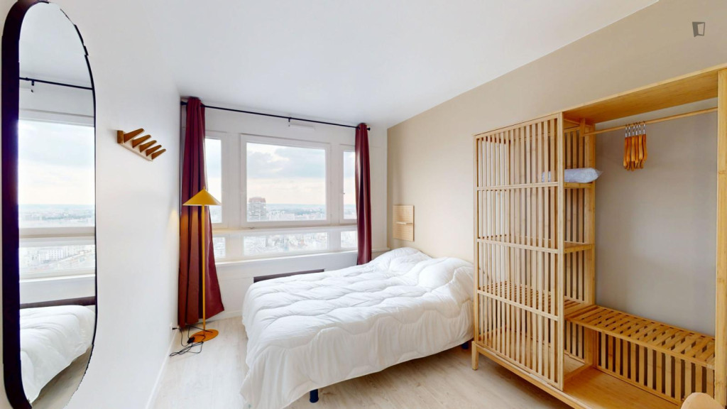 Luminous double bedroom in the Place d'Italie district