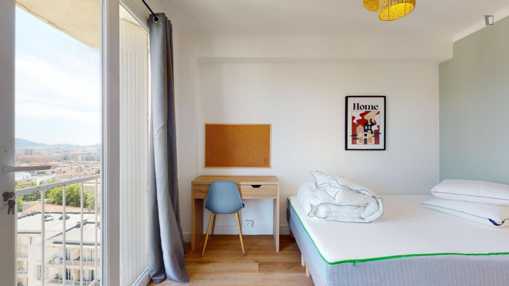 Luminous double bedroom in Blancarde