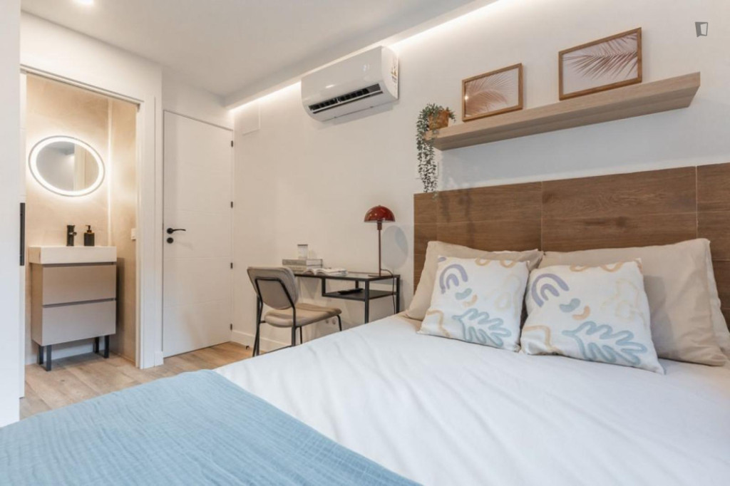 Bright single ensuite bedroom in San Isidro - Madrid - chambre - ImmoJeune