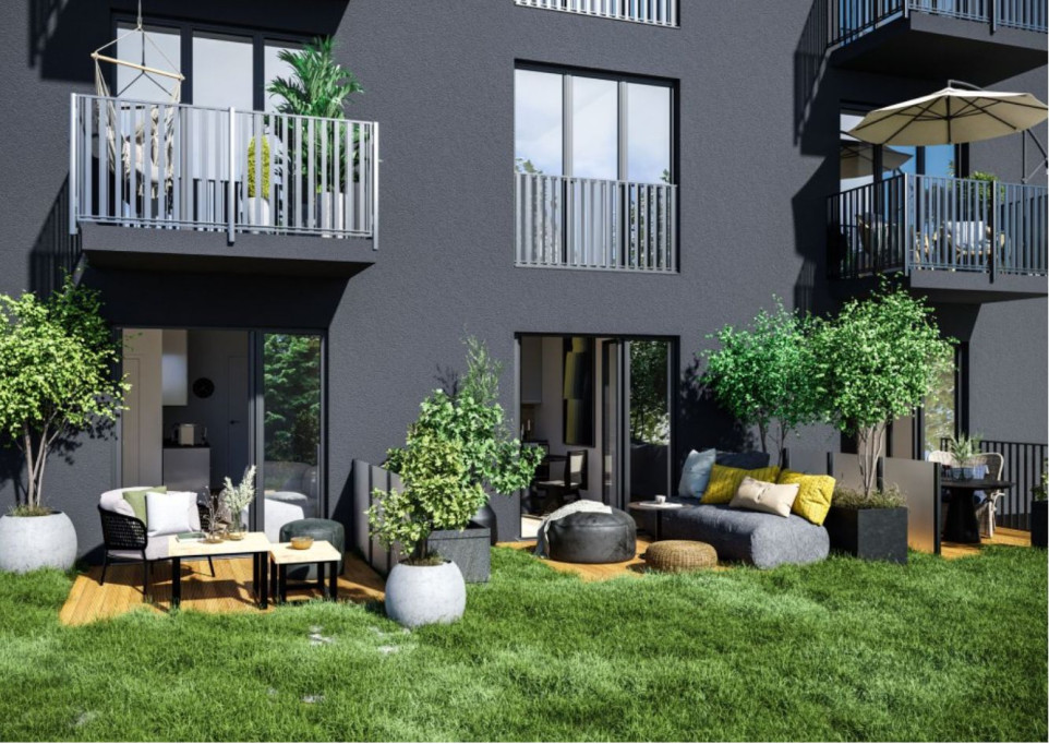 Stylish 1-Bedroom-Apartment with Terrace in Berlin Lichtenberg near Rummelsburger See - Modern, Furnished and Energy-efficient (A+)