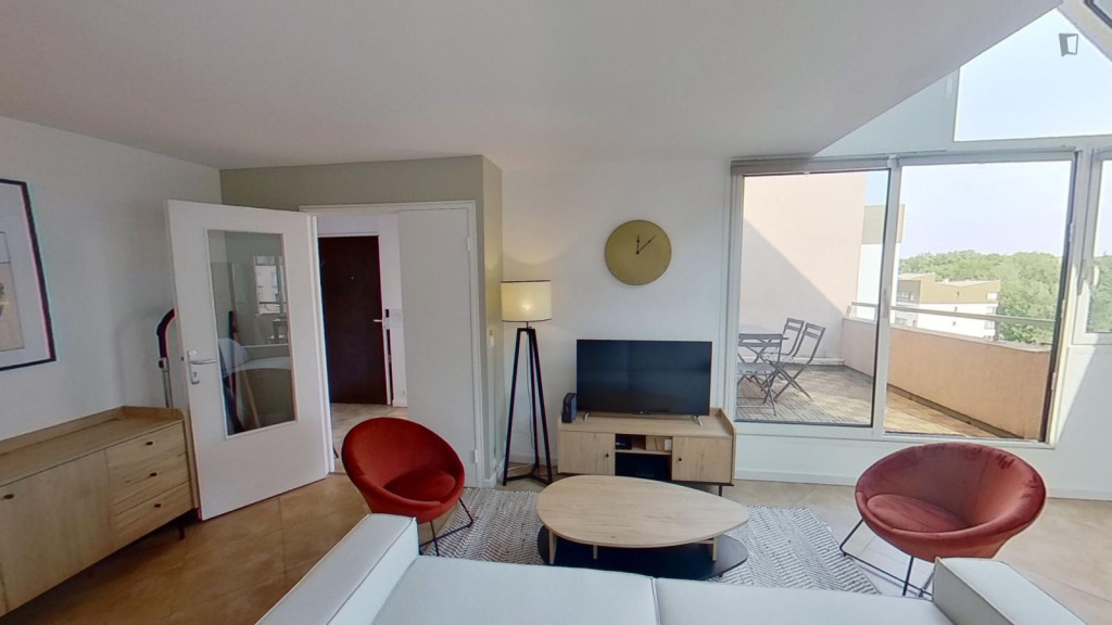 Dashing double bedroom near Université Gustave Eiffel