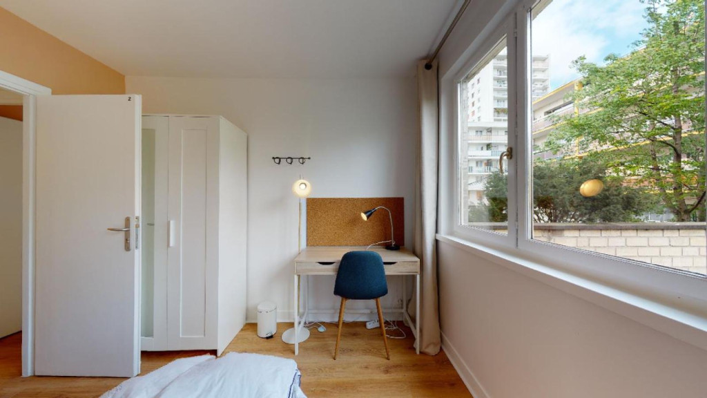 Bright double bedroom in Clichy