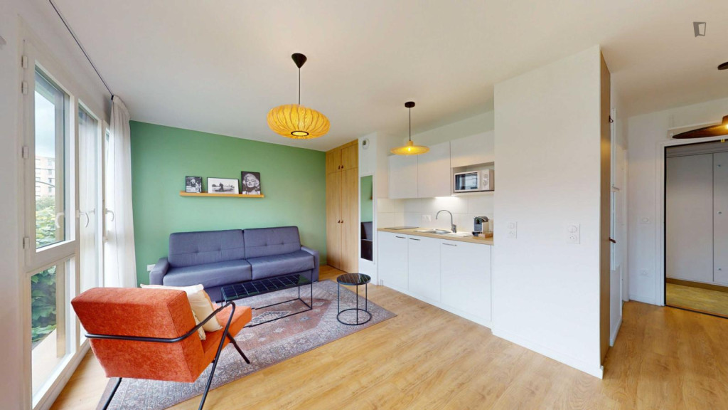 Ample studio in Ivry-sur-Seine