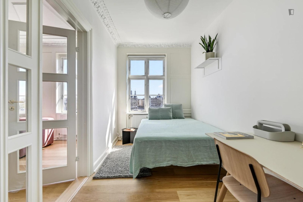 Bright single bedroom in pleasant shared flat in Nørrebro - Copenhagen - chambre - ImmoJeune