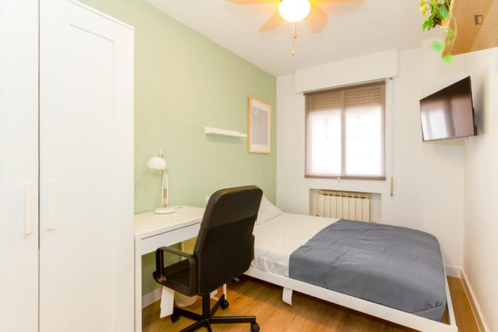 Cozy single bedroom in a property with balcony - Madrid - chambre - ImmoJeune