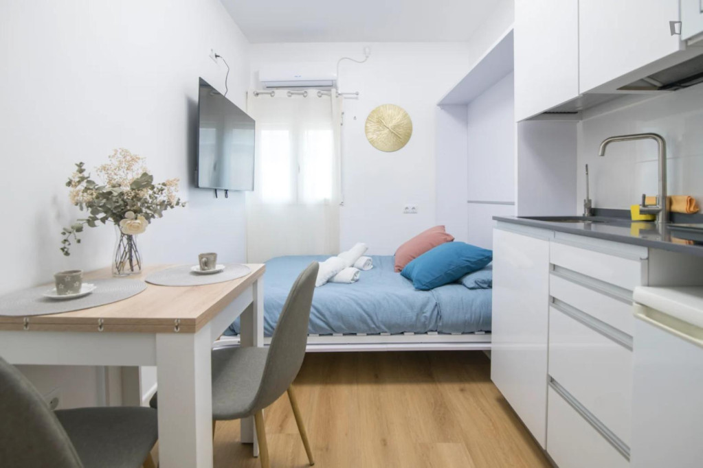 Modern and cozy studio for student or worker. Nearby Malvarrosa Beach. - Valence - chambre - ImmoJeune