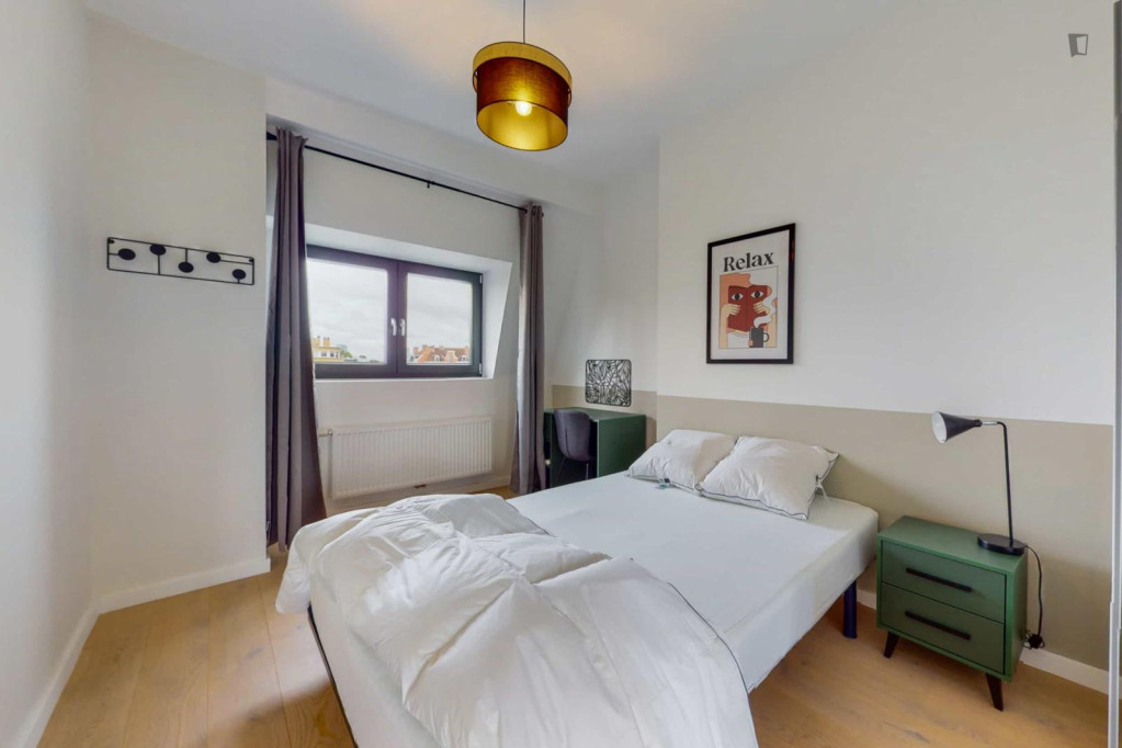 Welcoming double bedroom near Meiser station - Bruxelles - chambre - ImmoJeune