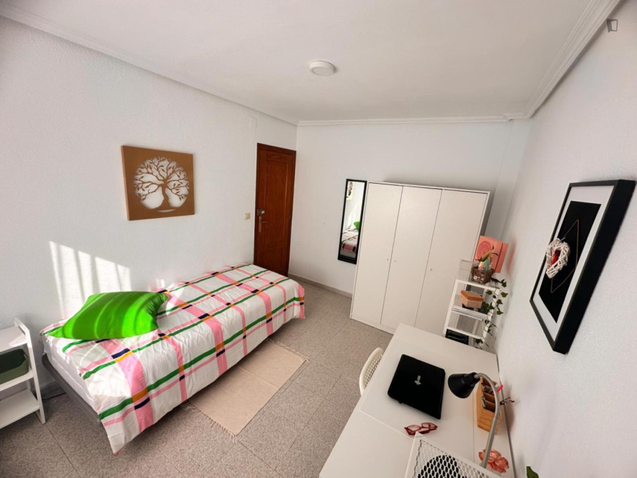 Shining Single Bedroom close to Marq-Castillo Tram Station - Alicante - chambre - ImmoJeune