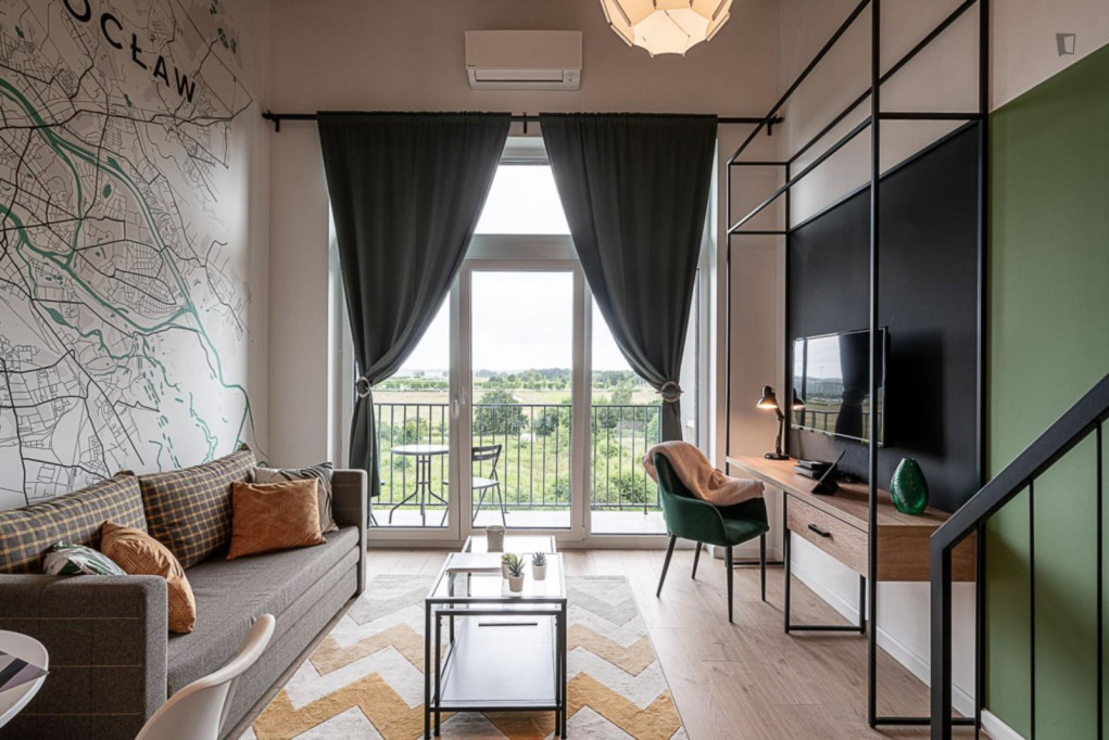 Excellent studio in the Strachowice neighbourhood - Wroclaw - chambre - ImmoJeune