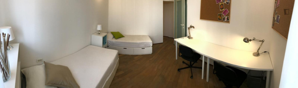 Bed in a comfy twin bedroom, close to Politecnico di Milano - Milan - chambre - ImmoJeune