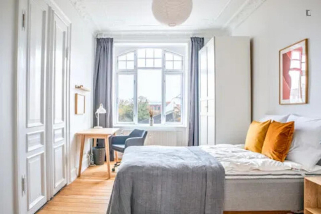 Shiny double bedroom in the Frederiksberg district - Copenhagen - chambre - ImmoJeune