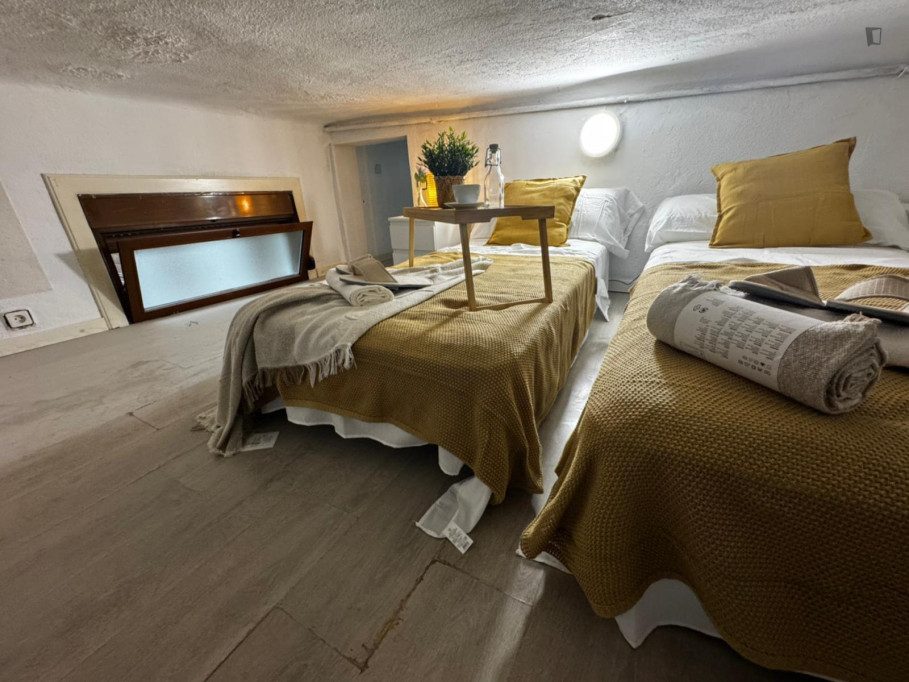 Lovely twin bedroom near Chueca metro - Madrid - chambre - ImmoJeune