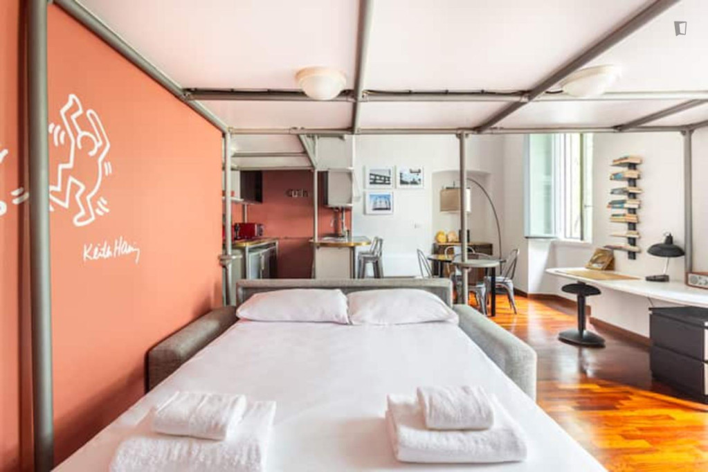 Elegant 1-bedroom apartment in Bullona - Milan - chambre - ImmoJeune