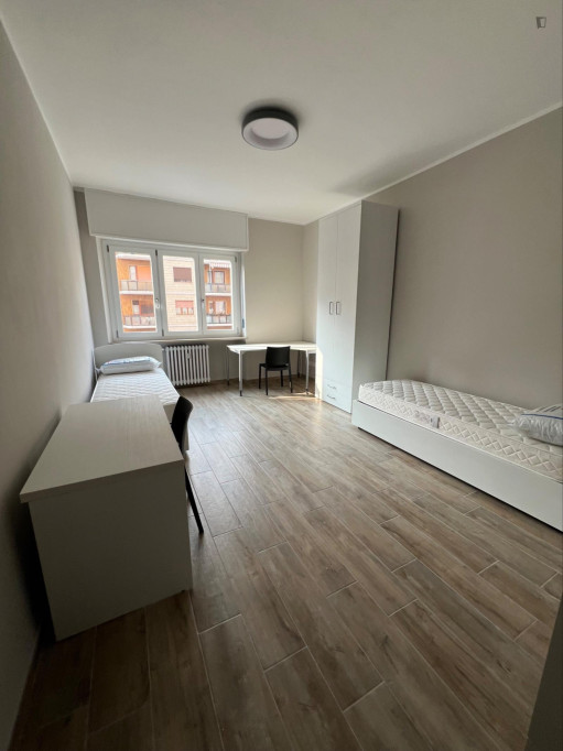 Cozy Twin Bedroom in Turin  - Turin - chambre - ImmoJeune