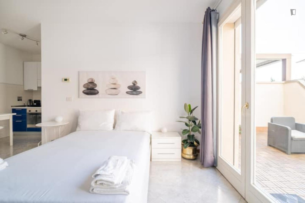 Studio with Terrace - Bologne - chambre - ImmoJeune