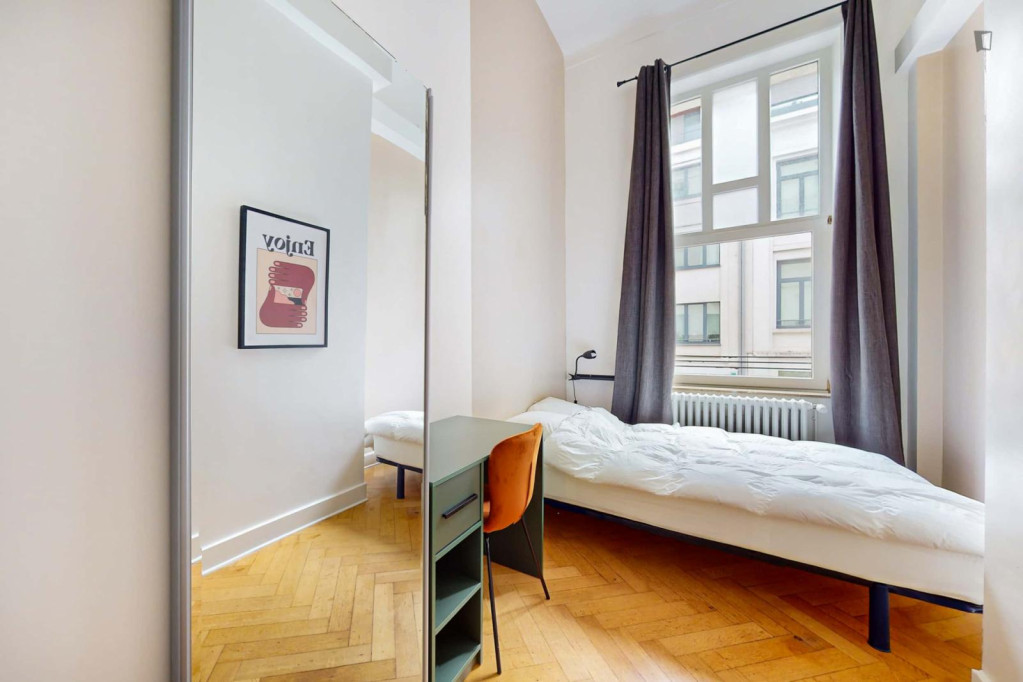 Bright double bedroom in Matonge - Bruxelles - chambre - ImmoJeune