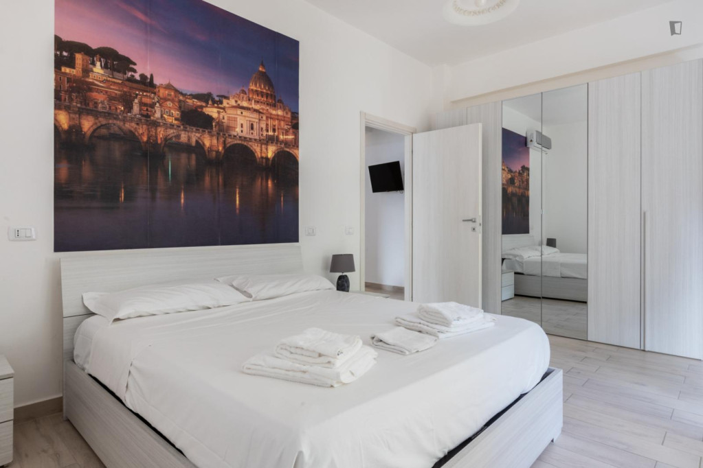 Bright 1-br in Torrevecchia, walking distance to Gemelli - Rome - chambre - ImmoJeune