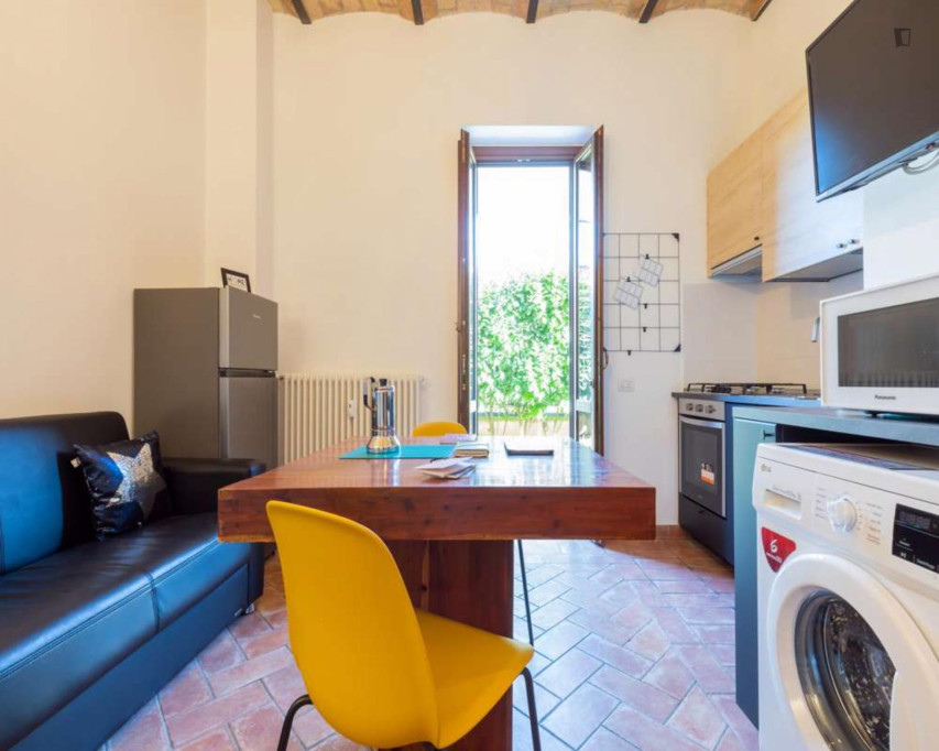 Cosy 1-bedroom apartment in Portuense - Rome - chambre - ImmoJeune