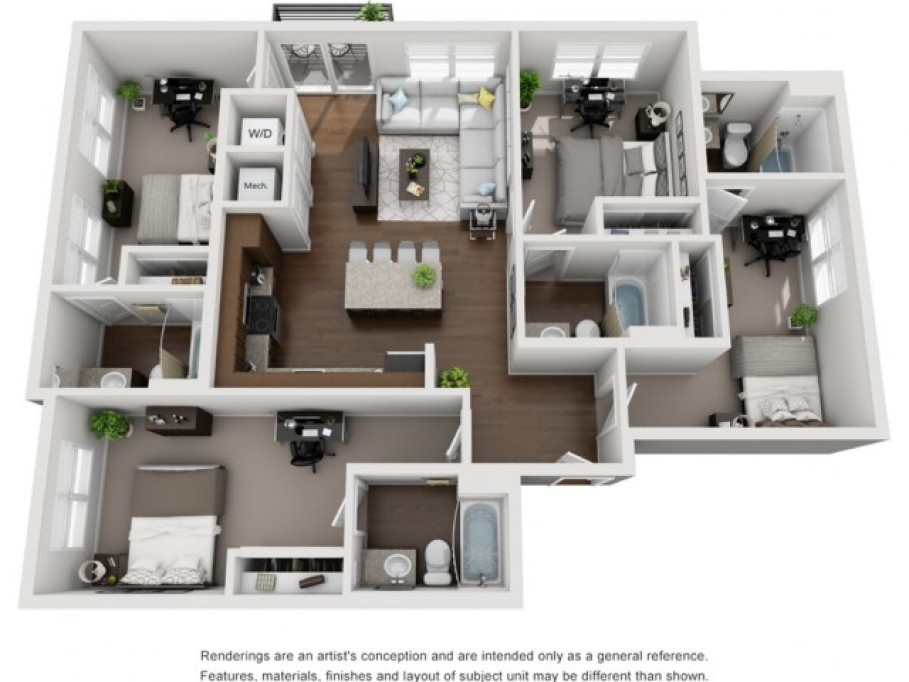 Lookout on Cragmor | Student Housing - Colorado Springs - chambre - ImmoJeune