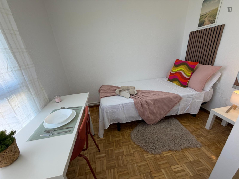 Great Single bedroom in 7-bedroom-apartment - Madrid - chambre - ImmoJeune