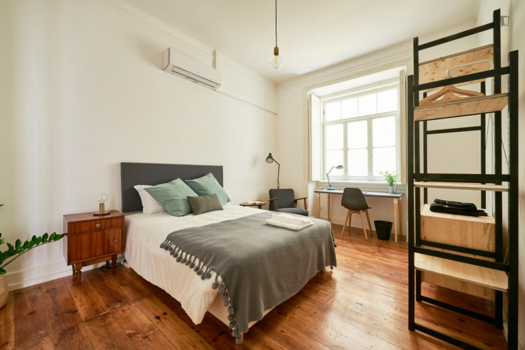 Large double bedroom in the center of Lisbon - Lisbonne - chambre - ImmoJeune