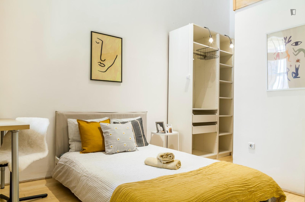 Very nice double bedroom near Budapest-Nyugati station - Budapest - chambre - ImmoJeune