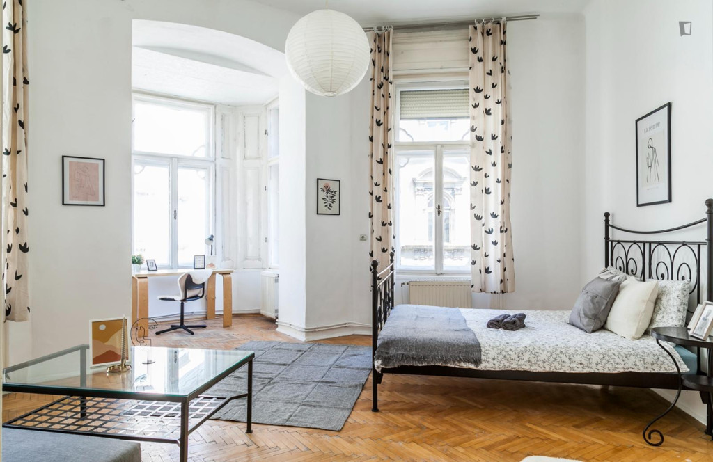 Alluring double bedroom near Budapest-Nyugati station - Budapest - chambre - ImmoJeune