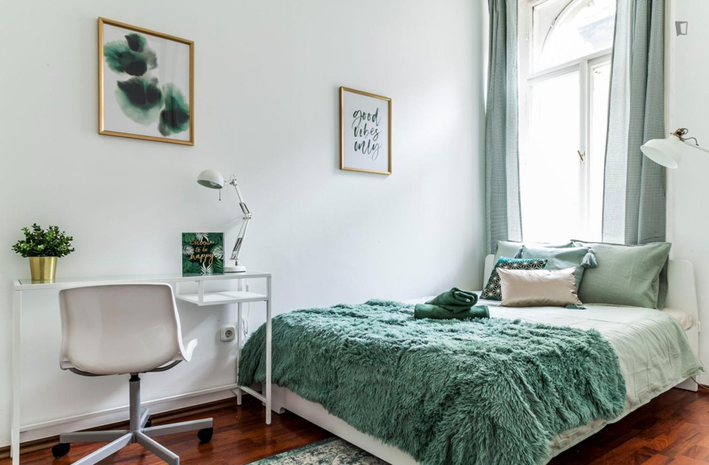 Tasteful double bedroom in Terézváros - Budapest - chambre - ImmoJeune