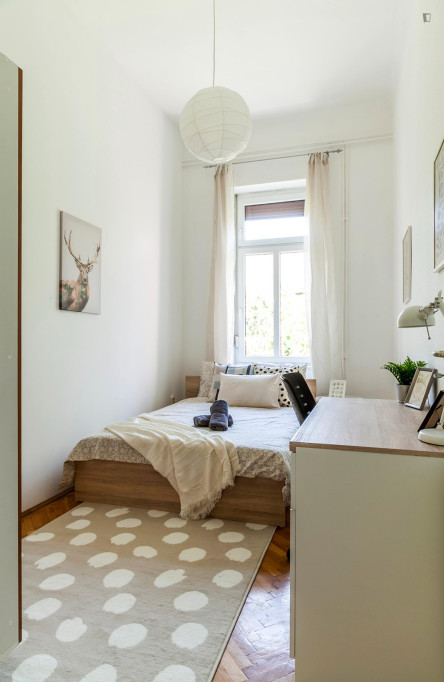 Comfy double bedroom in Erzsébetváros - Budapest - chambre - ImmoJeune