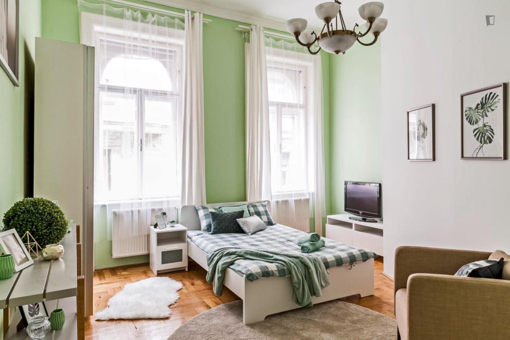 Neat double bedroom near Astoria metro - Budapest - chambre - ImmoJeune