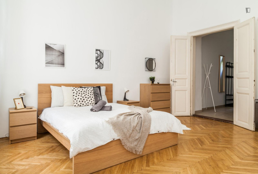Very neat double bedroom near Opera metro - Budapest - chambre - ImmoJeune