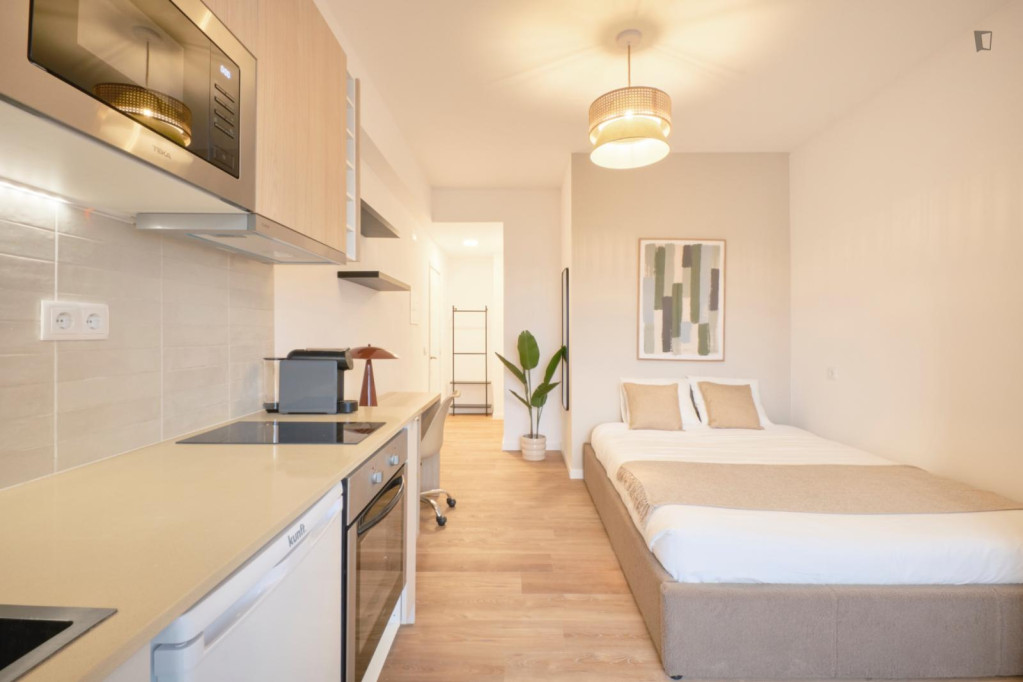 Stupendous double ensuite bedroom with kitchenette, in Campolide - Lisbonne - chambre - ImmoJeune