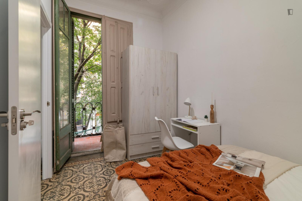 Sublime double bedroom in La Nova Esquerra de l'Eixample - Barcelone - chambre - ImmoJeune