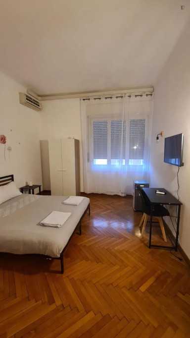 Double bed in shared bedroom in Trieste - Trieste - chambre - ImmoJeune