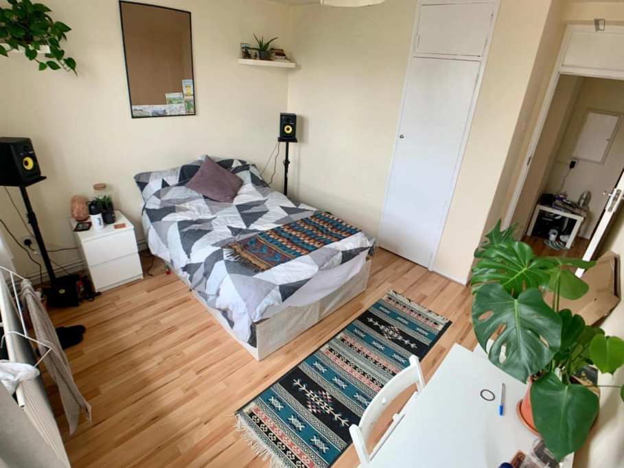 Modern double bedroom close to Cambridge Heath Overground station - London - chambre - ImmoJeune