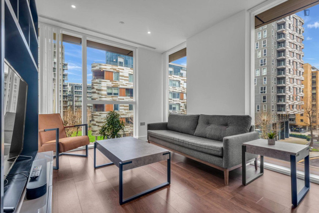 Elegant 2-bedroom apartment in Isle of Dogs - London - chambre - ImmoJeune