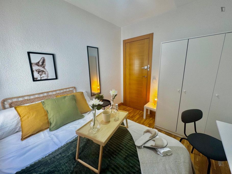 Comfy double bedroom near the Torre Arias metro - Madrid - chambre - ImmoJeune