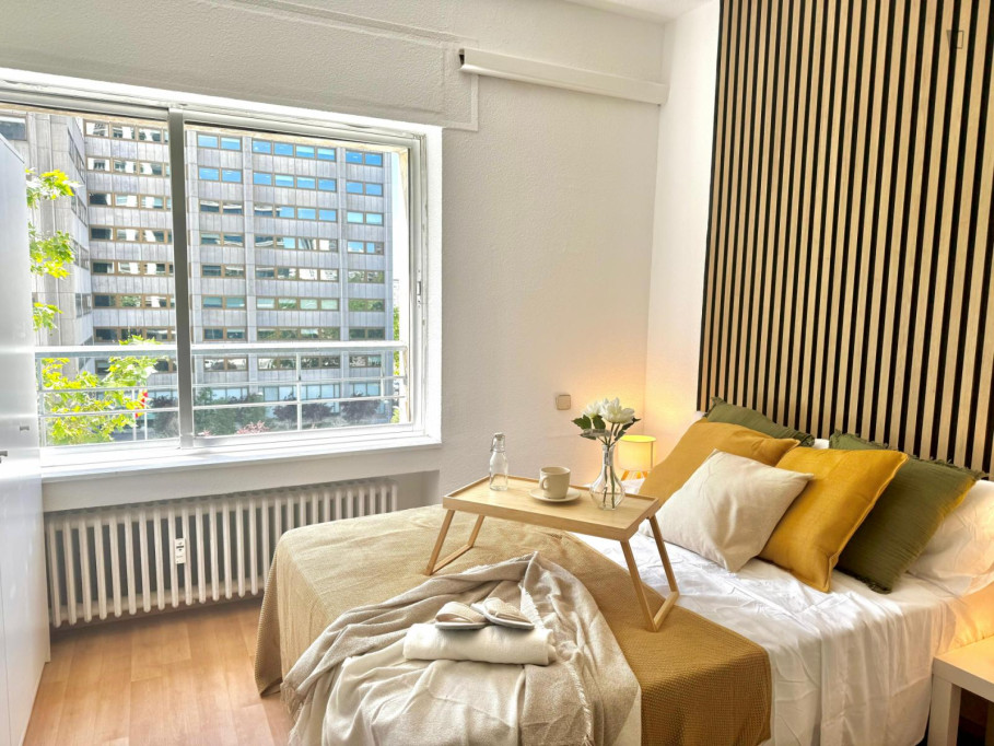 Incredible Private ensuite bedroom with its own Kitchen in Nueva España - Madrid - chambre - ImmoJeune