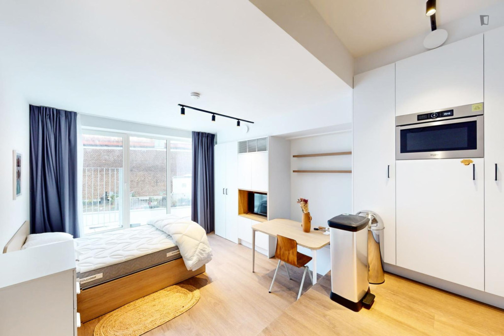 Neat studio in Ste Catherine - Bruxelles - chambre - ImmoJeune
