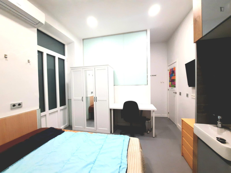 Very nice double ensuite bedroom with kitchenette, in El Mercat - Valence - chambre - ImmoJeune