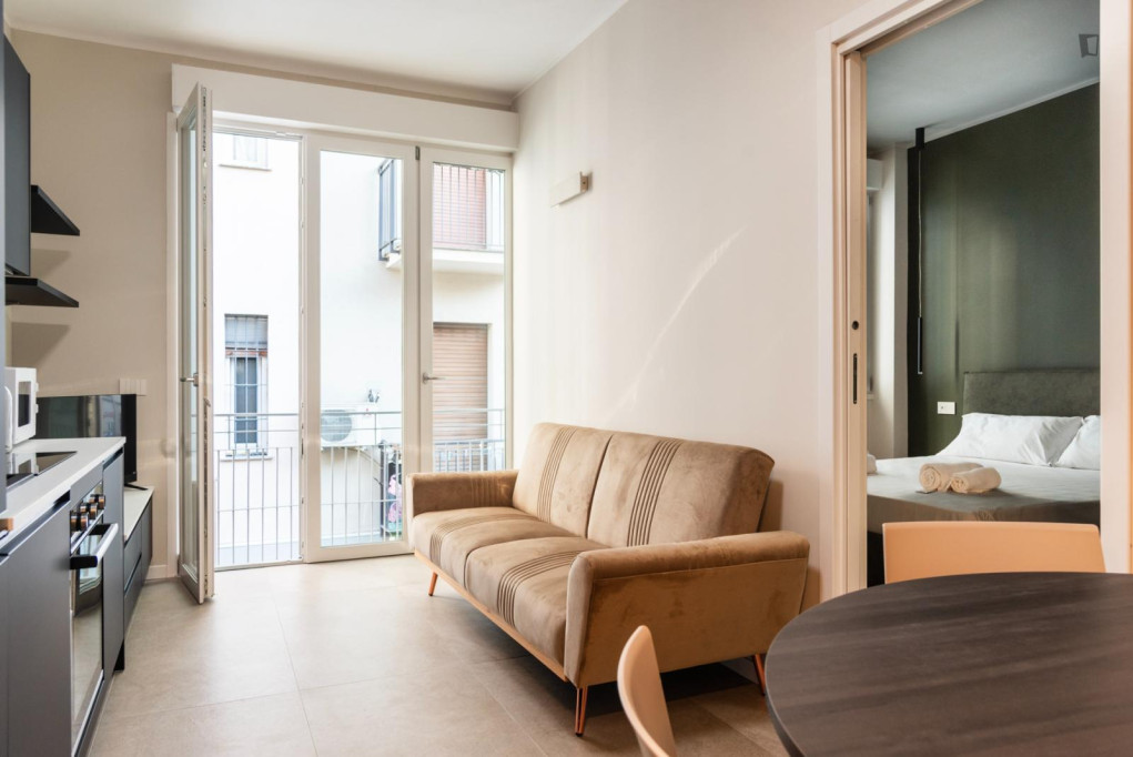 Dashing 1-bedroom apartment near the Forlanini metro - Milan - chambre - ImmoJeune